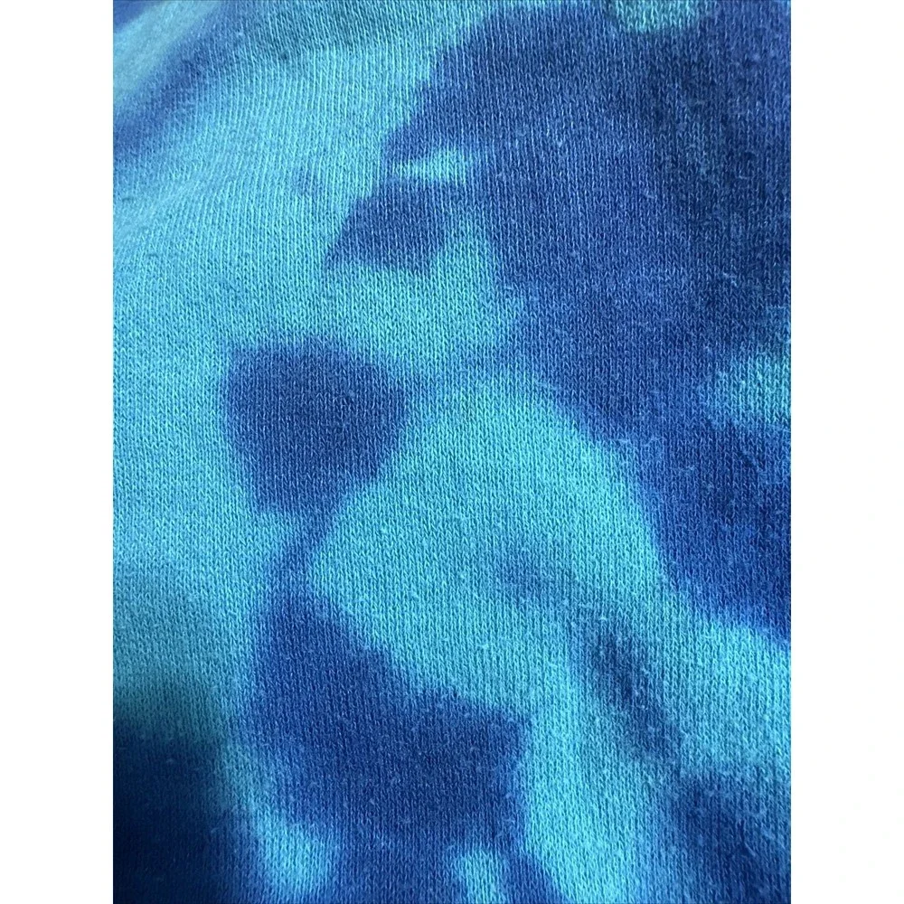 Victoria Secret PINK Tye Dye Sweatshirt xs Blue Long Spellout Crew Neck‎